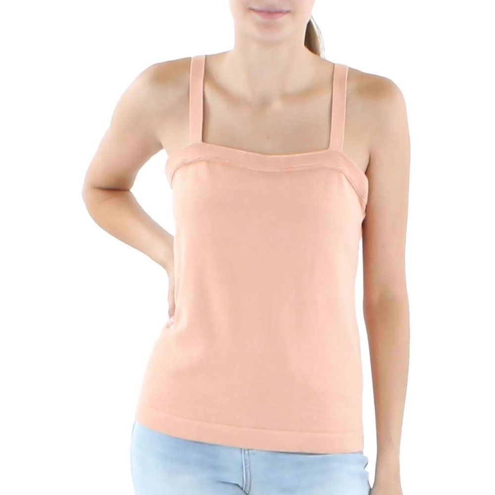 Anne Klein Women's Square Neck Knit Tank Top Sweater